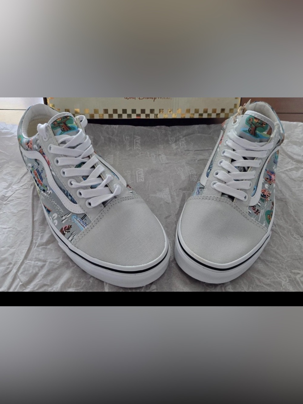 Walt Disney World 50th Anniversary Vans Off The Wall Shoes Size M6.5/W8 New